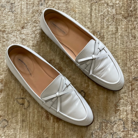 J Crew Collection Academy Women’s Gray Leather Highland Mist Shoes, Size 7 - Picture 2 of 15